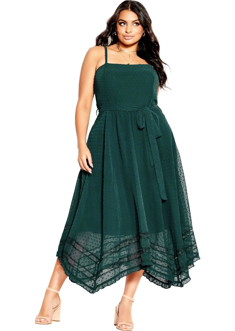 City Chic Plus Size Dress Flirty Nature