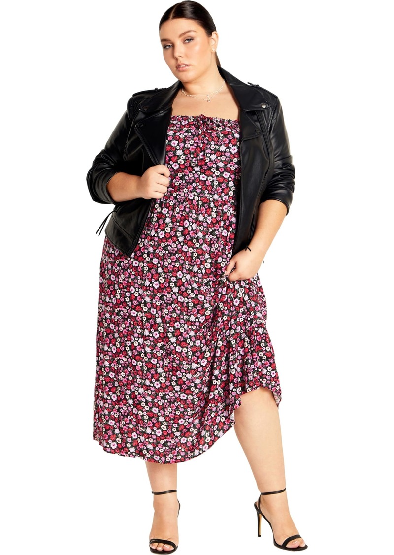 City Chic Women's Plus Size Dress Jessie PRT  18