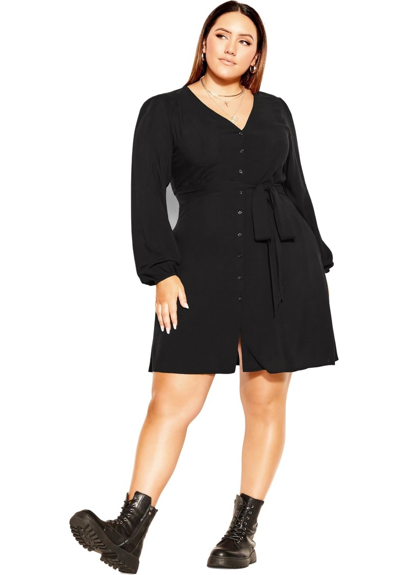 City Chic Women's Plus Size Dress Relax ME