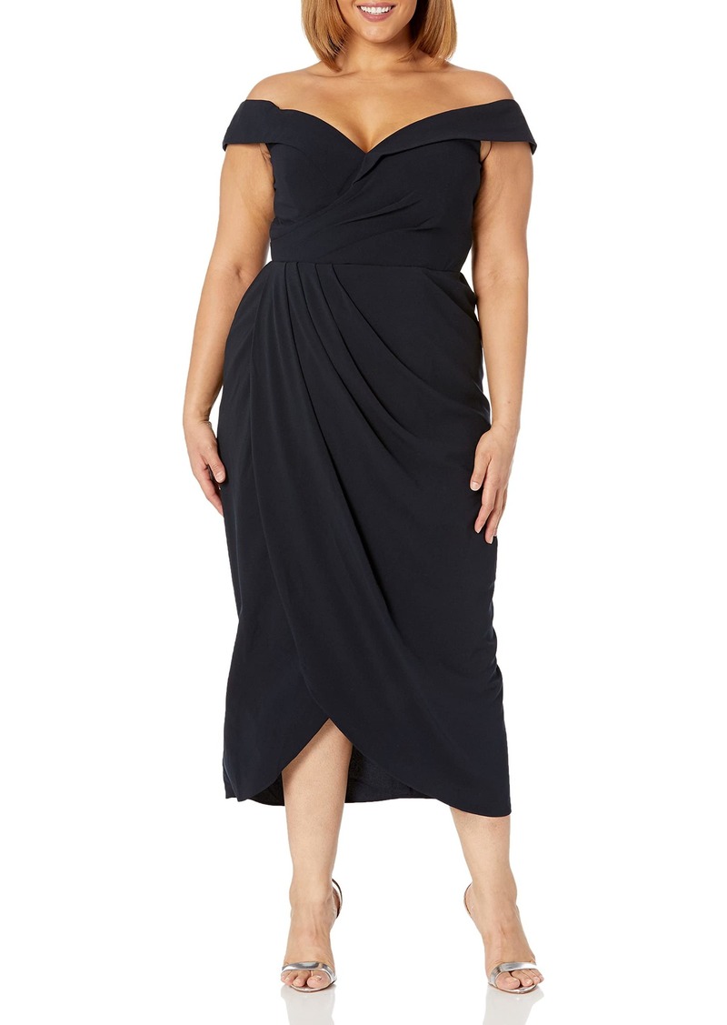 City Chic Women's Apparel Plus Size Ripple Love Ff Dress