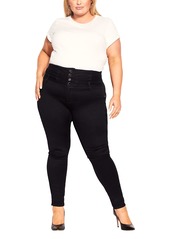 City Chic Plus Size Jean Harley CST SK R in  Size 18