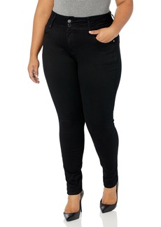 City Chic Plus Size Jean Harley SK S BLK in  Size 14