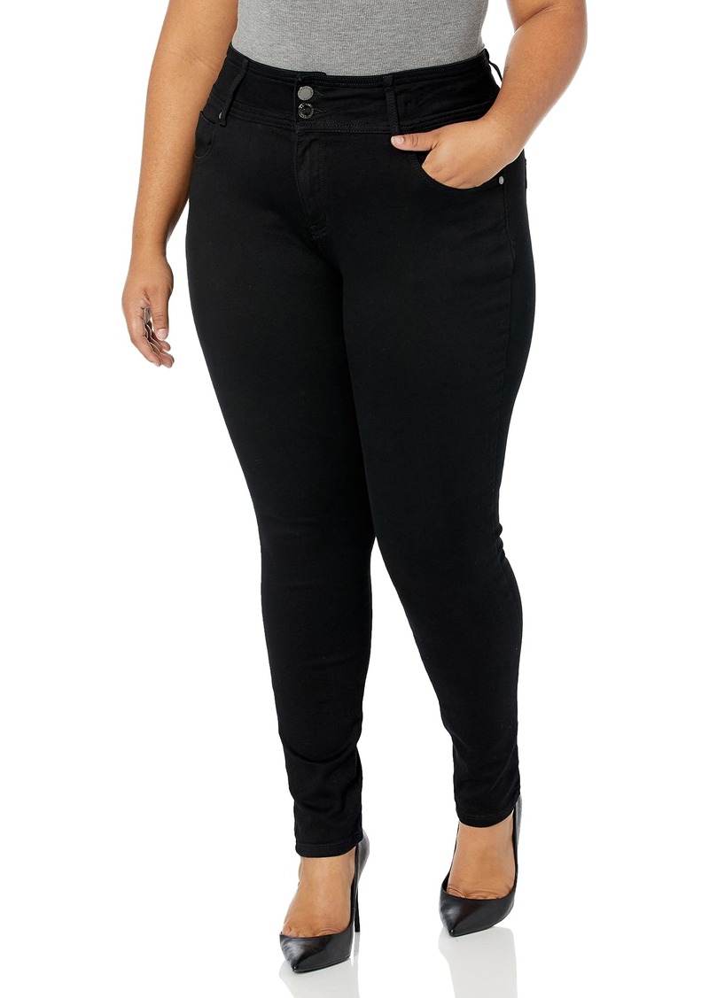 City Chic Plus Size Jean Harley SK S BLK in  Size 18
