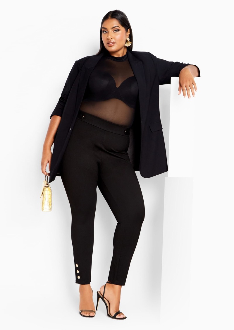 City Chic Women's Apparel Women's City Chic Plus Size Pant Party Fever