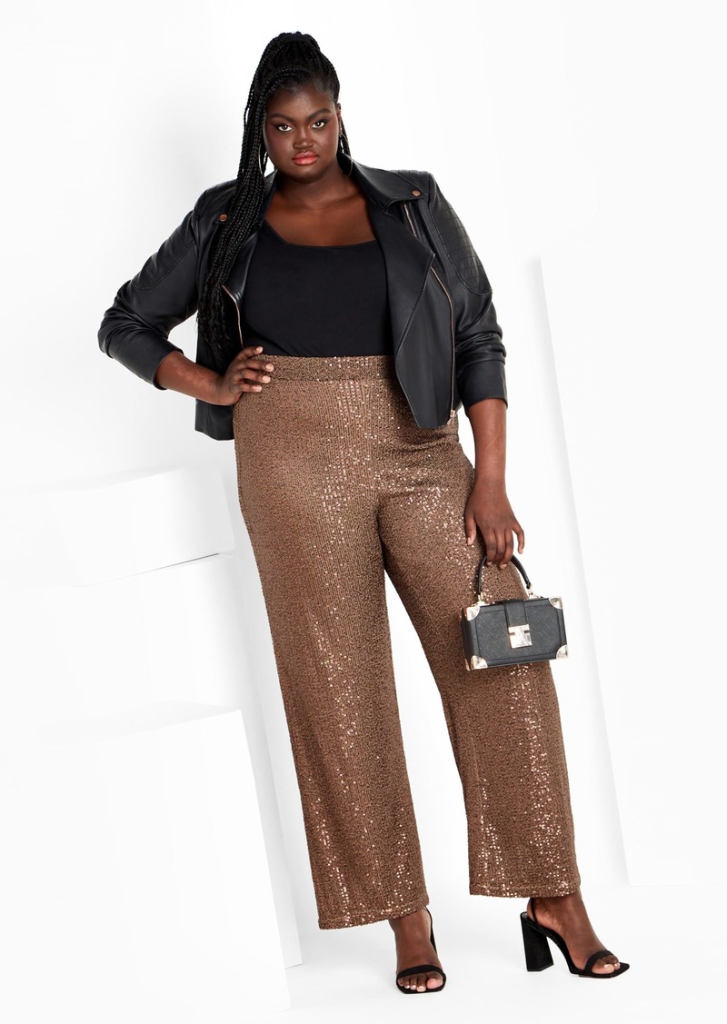 City Chic Women's Apparel Women's City Chic Plus Size Pant Sequin Avery