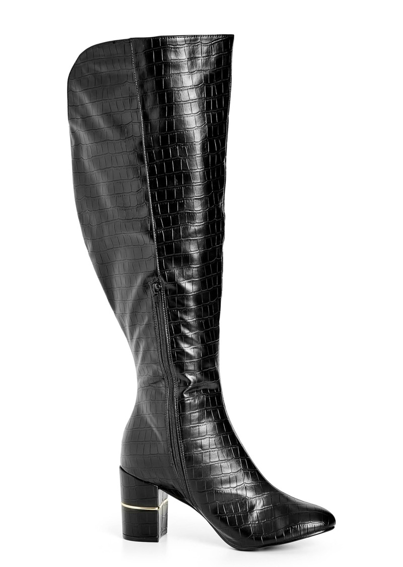 City Chic Women's Apparel Women's City Chic Wide FIT Knee Boot Geordie Ankle  8