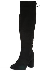 City Chic PLUS SIZE PERRY FLAT KNEE BOOT IN BLACK SIZE 40