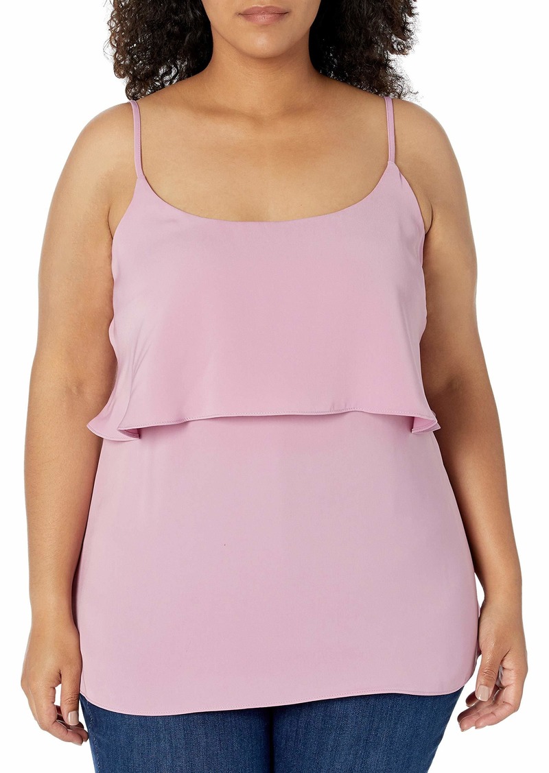 City Chic Women's Apparel Women's Plus Size Cami top with Single Tier  XXL