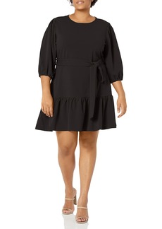 City Chic Plus Size Dress Love ME Knot in  Size XL
