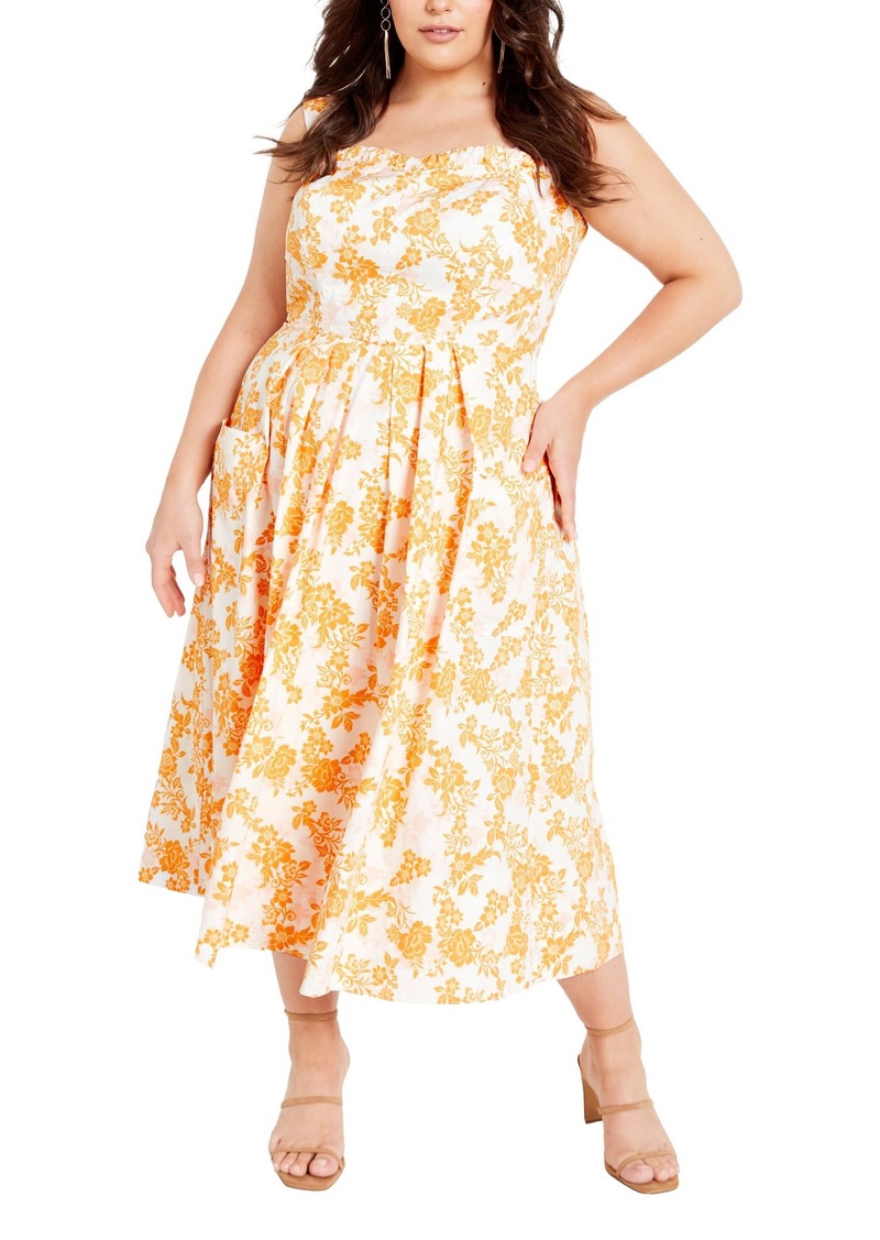 City Chic Women's Apparel Women's Plus Size Dress Luiza Sunny DAZES