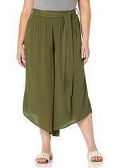 City Chic Plus Size Pant Holiday Sun in RIFF Green Size 16