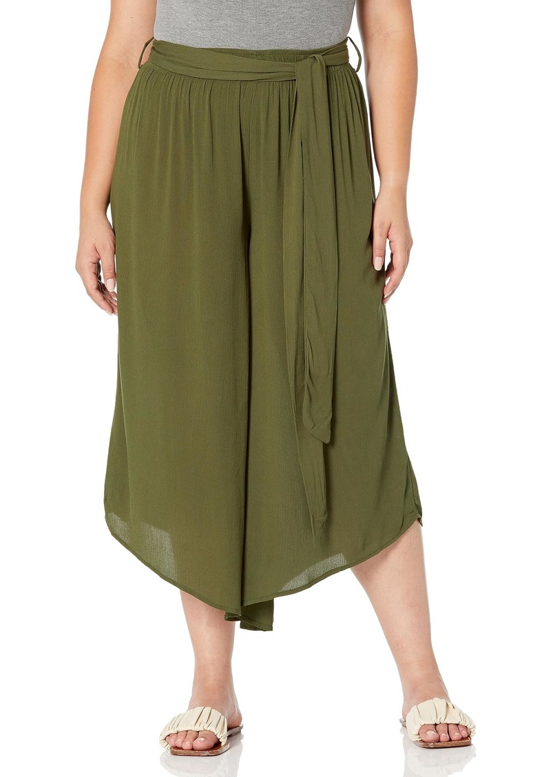 City Chic Plus Size Pant Holiday Sun in RIFF Green Size 14