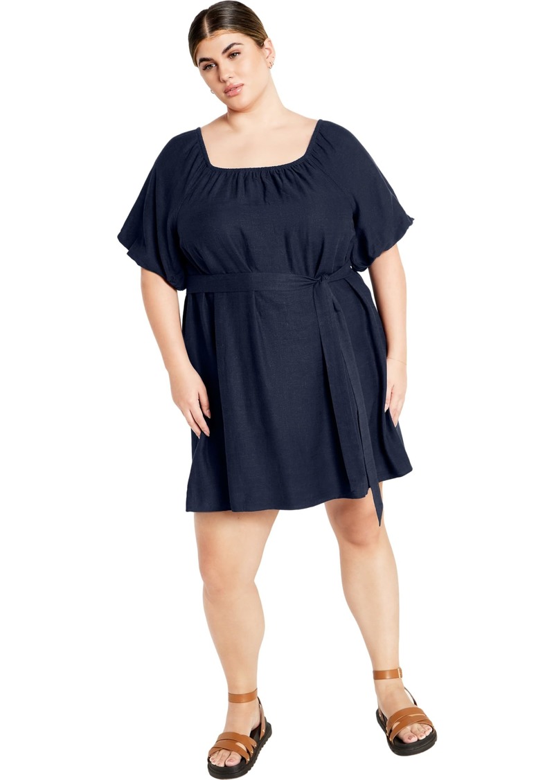 City Chic Plus Size Dress Uptown Mini Dress