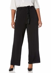 City Chic Women's Apparel Women's Plus Size Wide Legged Trouser with Rope Belt Detail