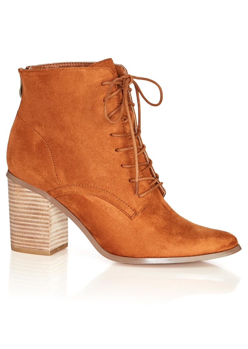 City Chic Women's Apparel Women's RINA Ankle Boot TAN