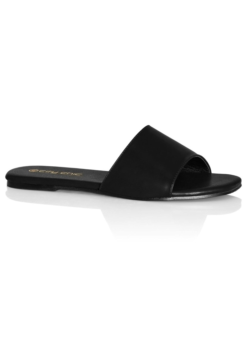 City Chic Women's Apparel Women's Wide FIT Plus Size Vera Slide Sandal  12