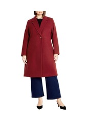 City Chic Women's Effortless Chic Coat - Cabernet