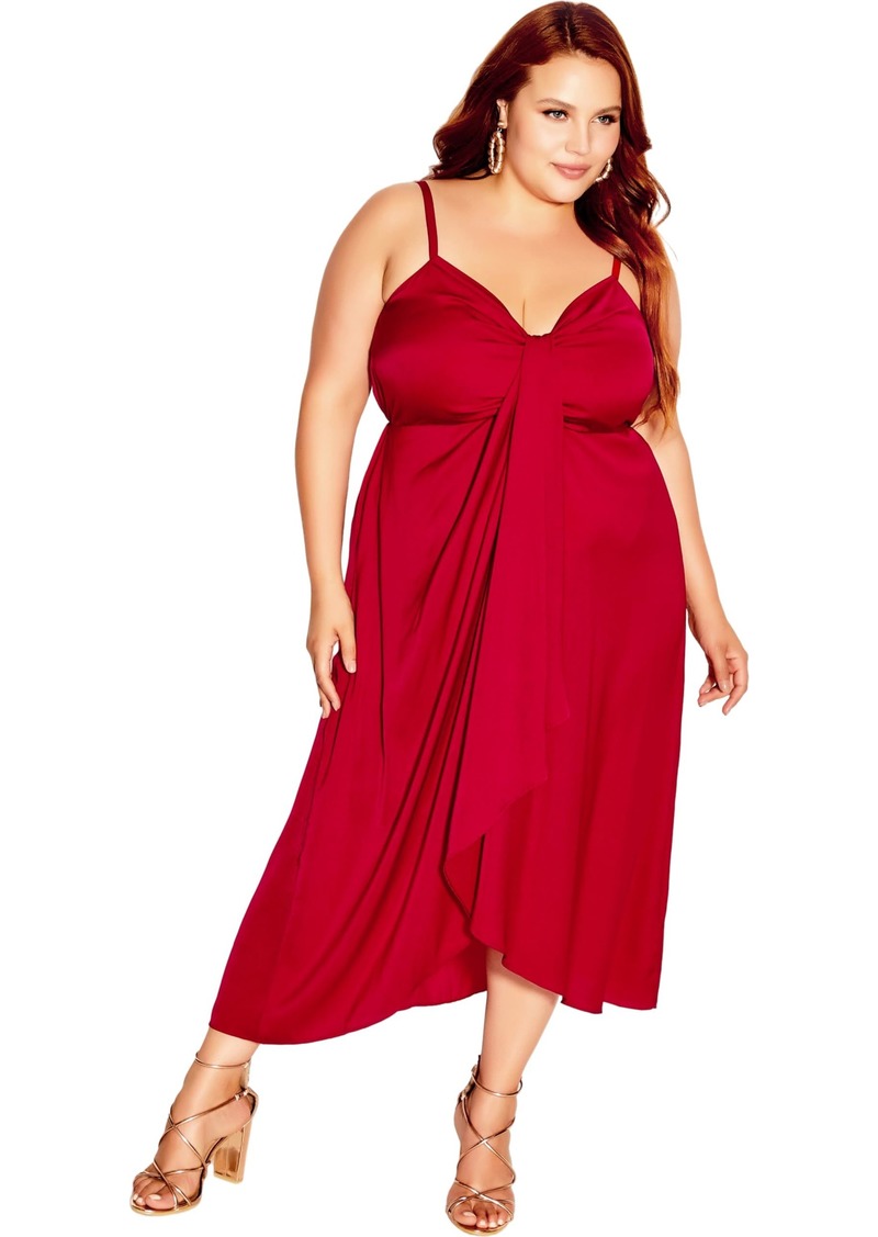 City Chic Women's Plus Size Dress Drapey  16