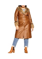 City Chic Women's Spanish Romance Coat - Copper