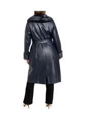 City Chic Women's Spanish Romance Coat - Steel blue