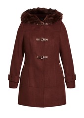 City Chic Women's Wonderwall Coat - Truffle