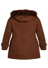 City Chic Women's Wonderwall Coat - Truffle