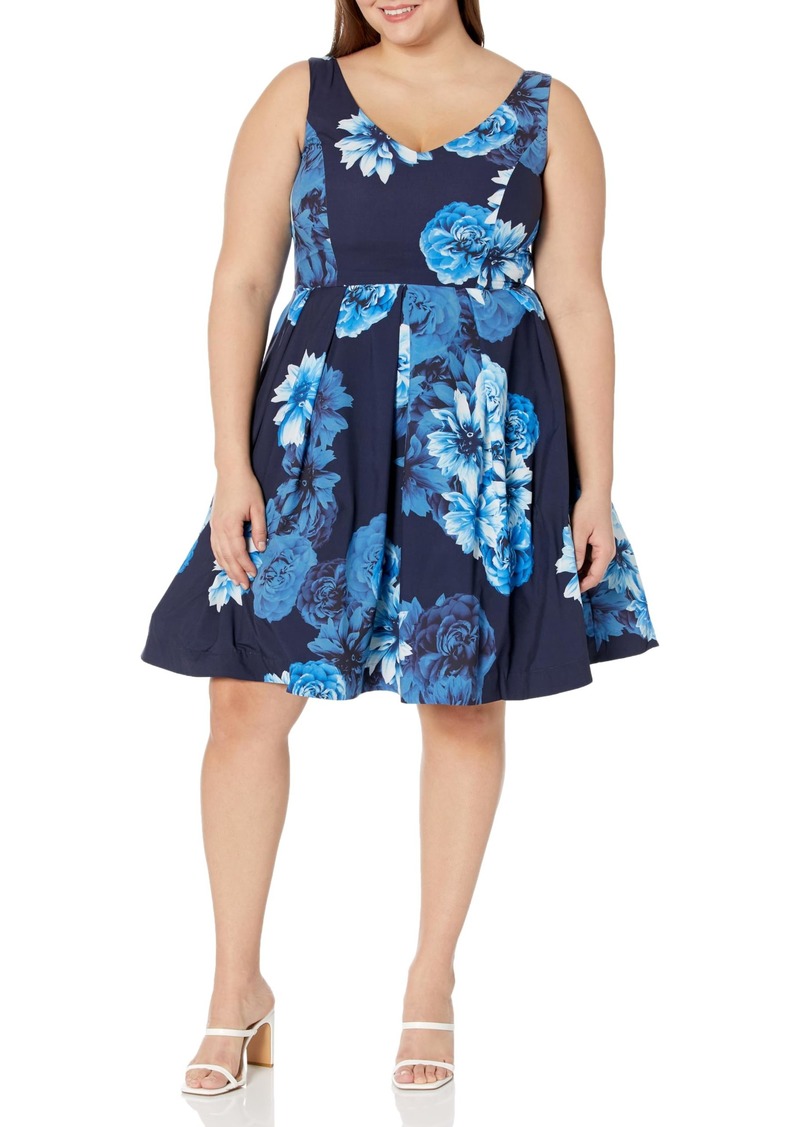 City Chic Women's Apparel Women's CITYCHIC Plus Size Dress Hydrangea PRT