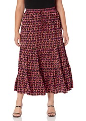 City Chic CITYCHIC Plus Size Skirt Camila in Vivid PRT Size 20