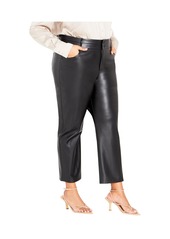 City Chic Plus Size Norah Faux Leather Pant - Black