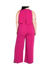 City Chic Plus Size Alexis Jumpsuit - Pink