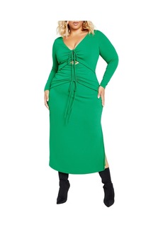 City Chic Plus Size Blakely Maxi Dress - Jelly bean