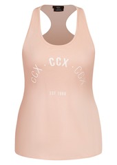 City Chic Active Tank in Pink Dusty at Nordstrom