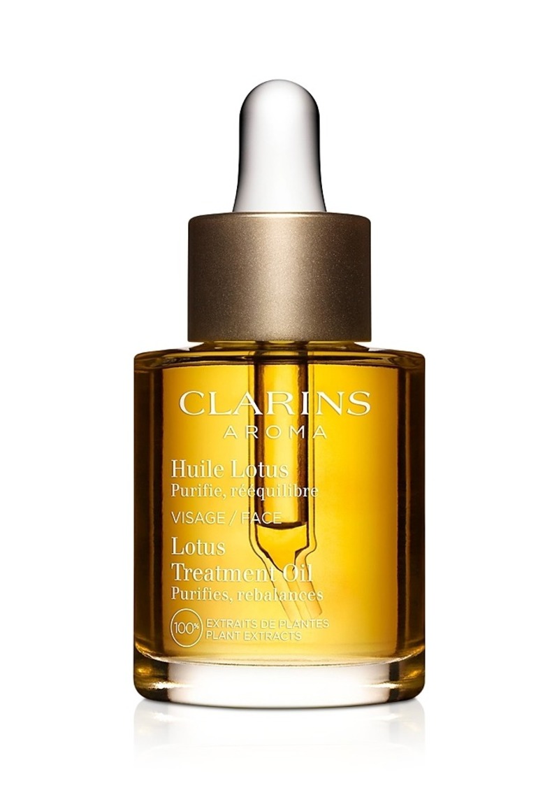 Clarins Lotus Balancing & Hydrating Face Treatment Oil 1 oz.