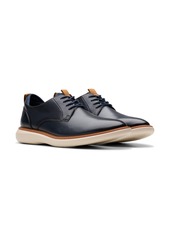 Clarks Collection Men's Brantin Plain Toe Dress Casual Shoes - Navy Leather