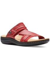 Clarks Laurieann Cara Platform Slide Sandals - Red Combi