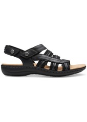 Clarks Laurieann Erin Strappy Platform Sandals - Black Comb
