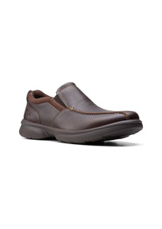 Clarks Men's Bradley Step Slip-On - Brown Tumbled Leather