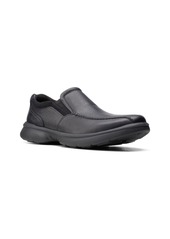 Clarks Men's Bradley Step Slip-On - Black Tumbled Leather