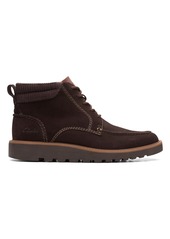 Clarks Men's Collection Barnes Mid Comfort Boots - Dark Brown Suede