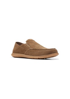 Clarks Men's Collection Flexway Easy Slip On Shoes - Light Tan Suede