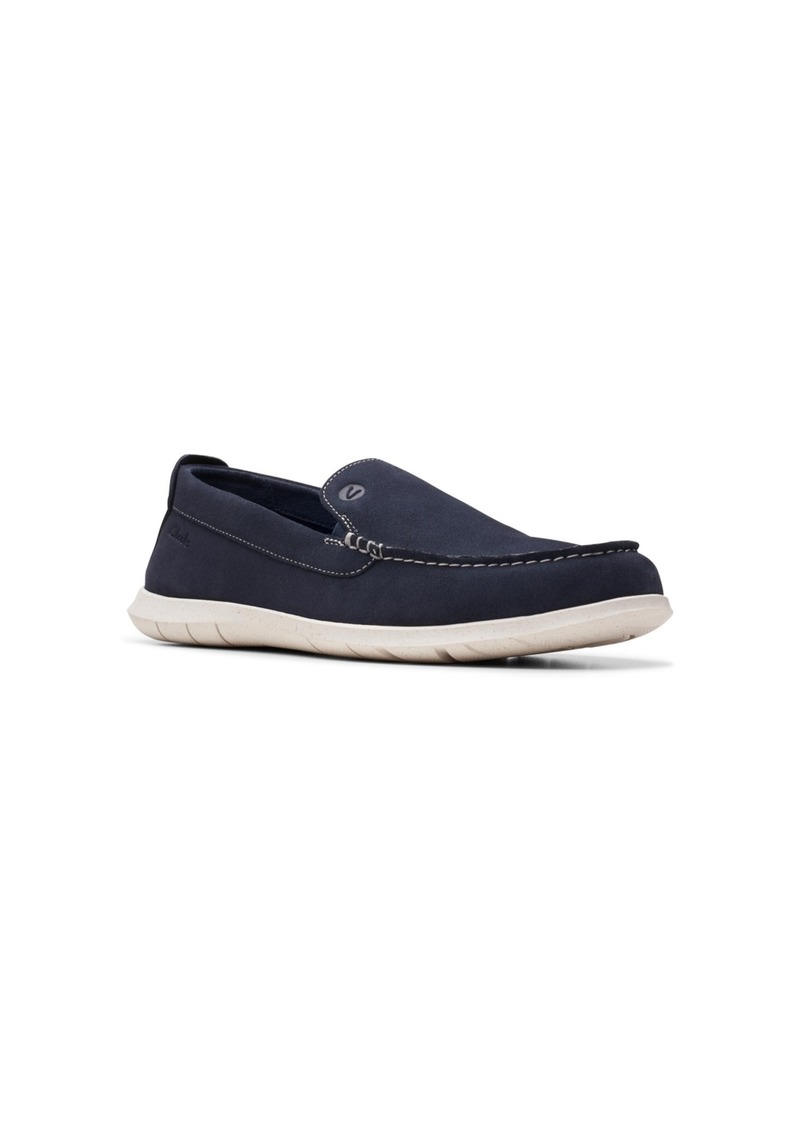 Clarks Men's Collection Flexway Step Slip On Shoes - Navy Suede