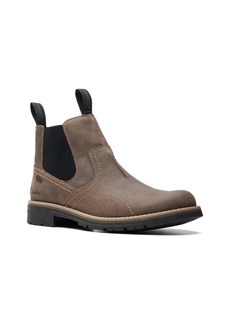 Clarks Men's Collection Morris Easy Chelsea Boots - Stone Leather