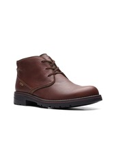 Clarks Men's Collection Morris Peak Leather Chukka Boots - Brown Tumbled Leather