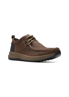 Clarks Men's Collection Wellman Moc Leather Lace Up Shoes - Dark Brown Leather