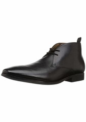 Clarks Men's Gilman Mid Boot black leather