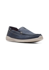 Clarks Men's Gorwin Step Slip On Loafer Shoes - Navy