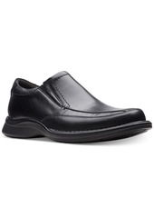 Clarks Men's Kempton Free Black Leather Dress Casual Loafers Men's Shoes