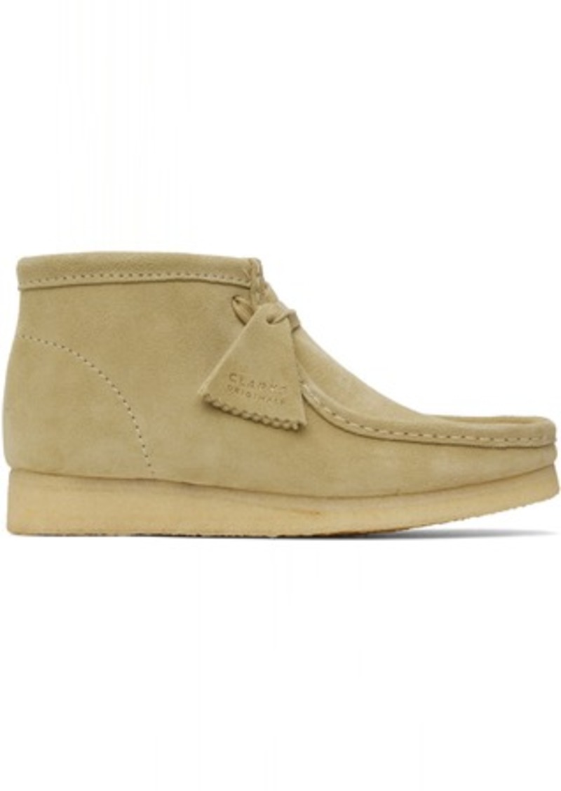 Clarks Originals Beige Wallabee Desert Boots