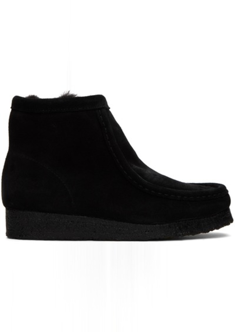 Clarks Originals Black Wallabee Hi Boots