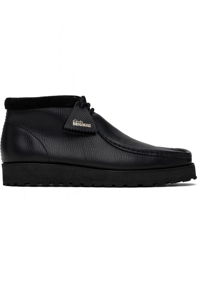 Clarks Originals Black Wallabee Scout Desert Boots